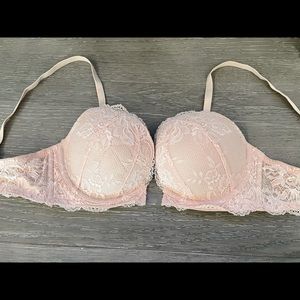 Victoria Secret Push-up Bra Pink Lace 34D